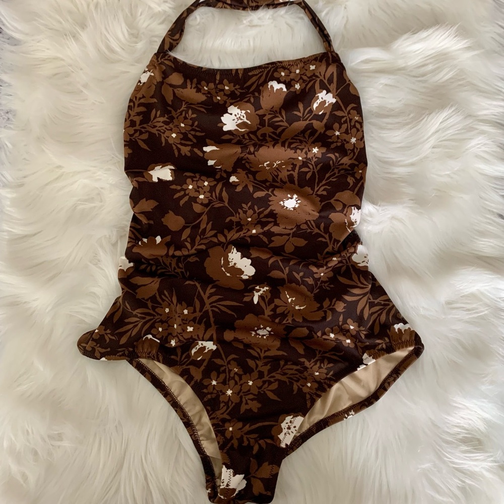 J. Crew Halter One Piece Bathing Suit